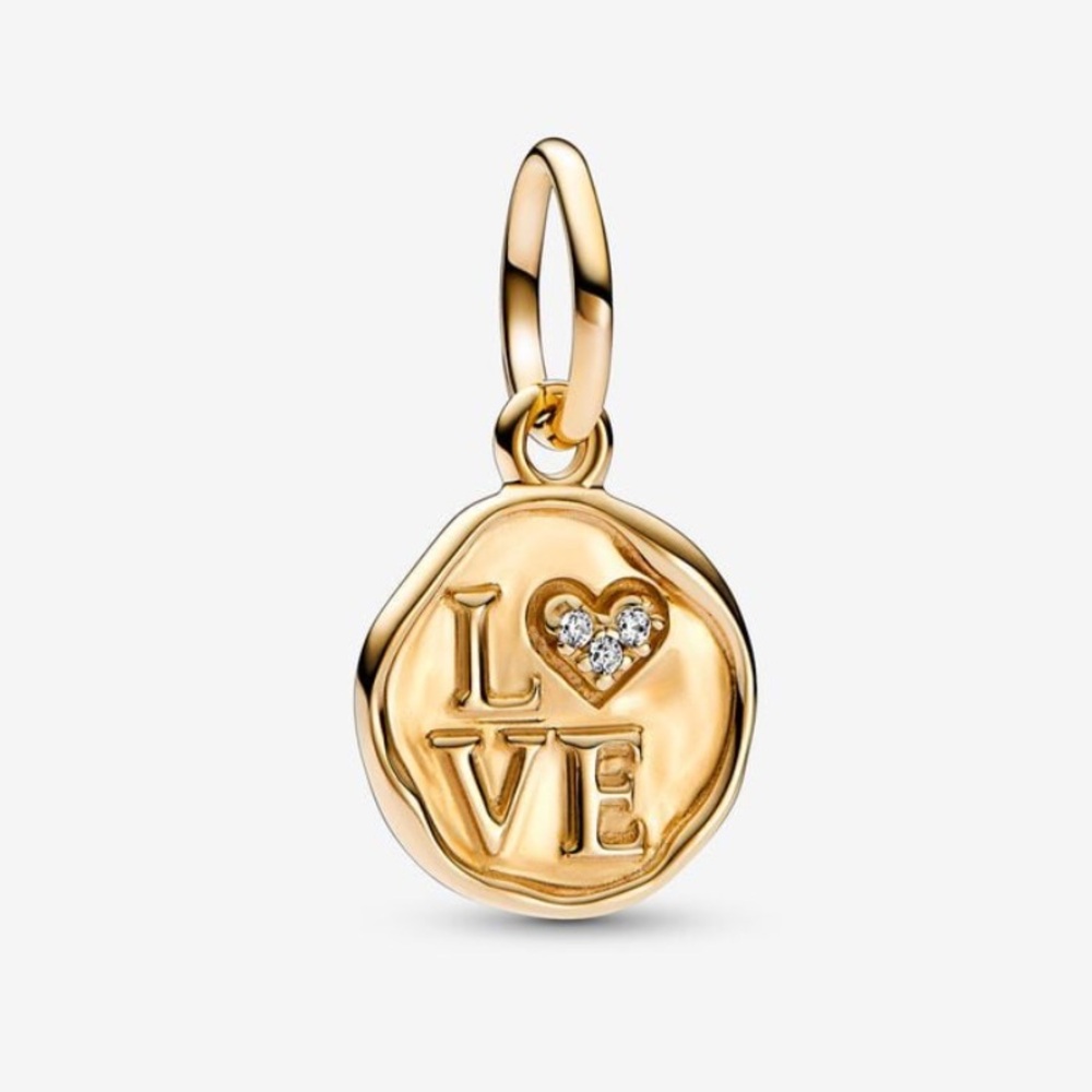 NWOT Sparkling Love Stamp Dangle Charm